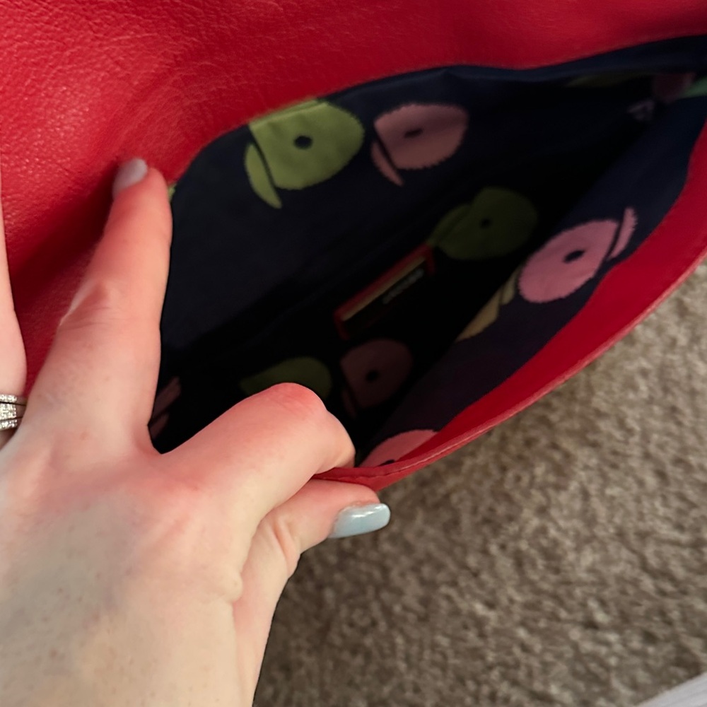 Marc Jacobs Red Leather Clutch - Picture 7 of 12